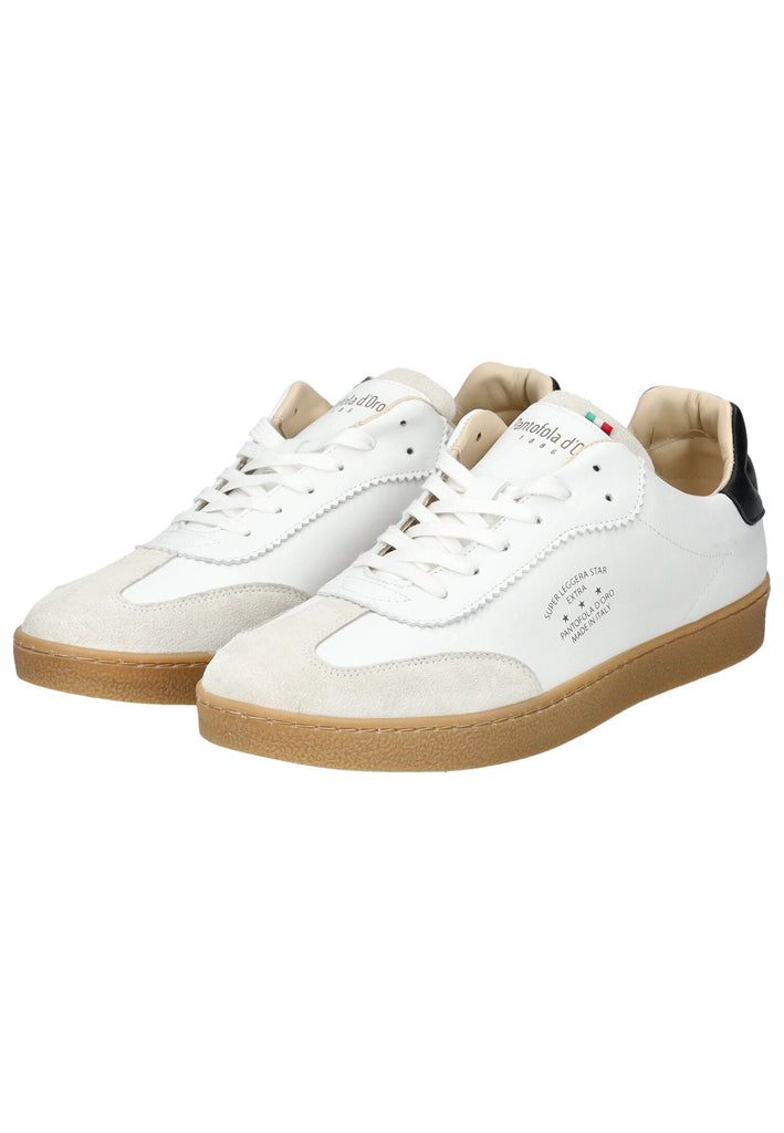 Pantofola d Oro Sneaker Leder Weiß/Schwarz