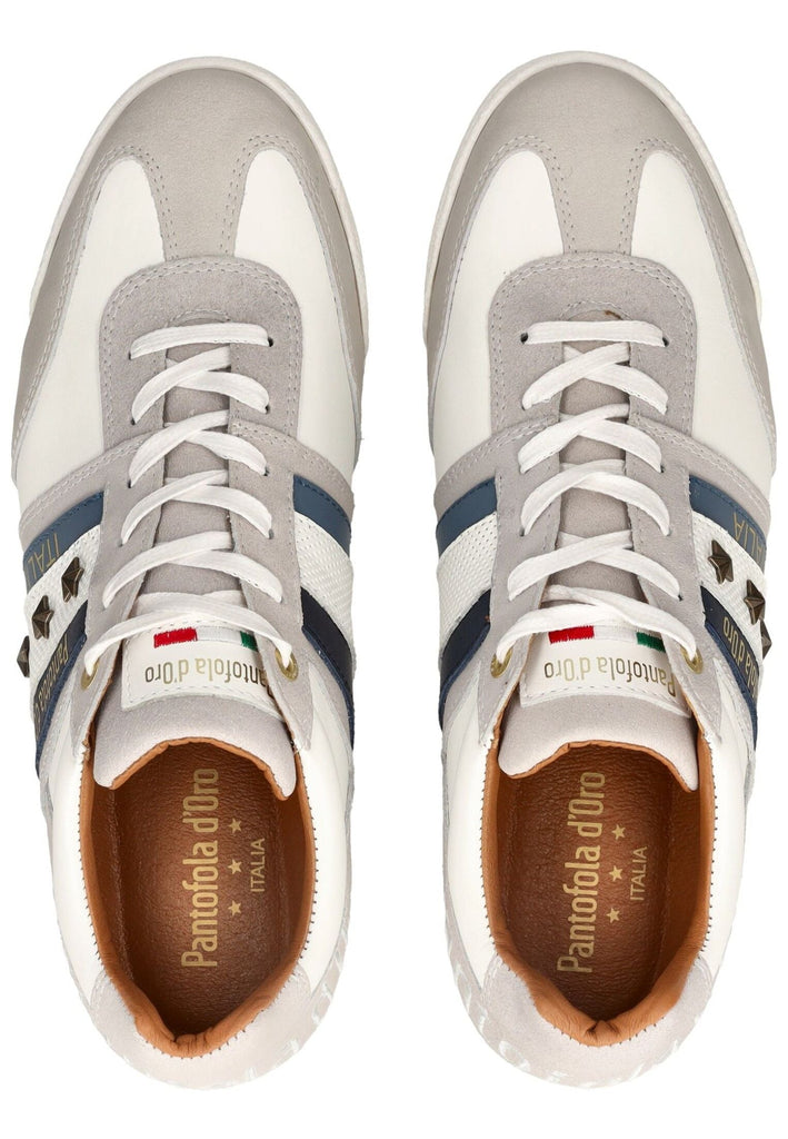 Pantofola d Oro Sneaker Veloursleder/Textil Grau/Weiß