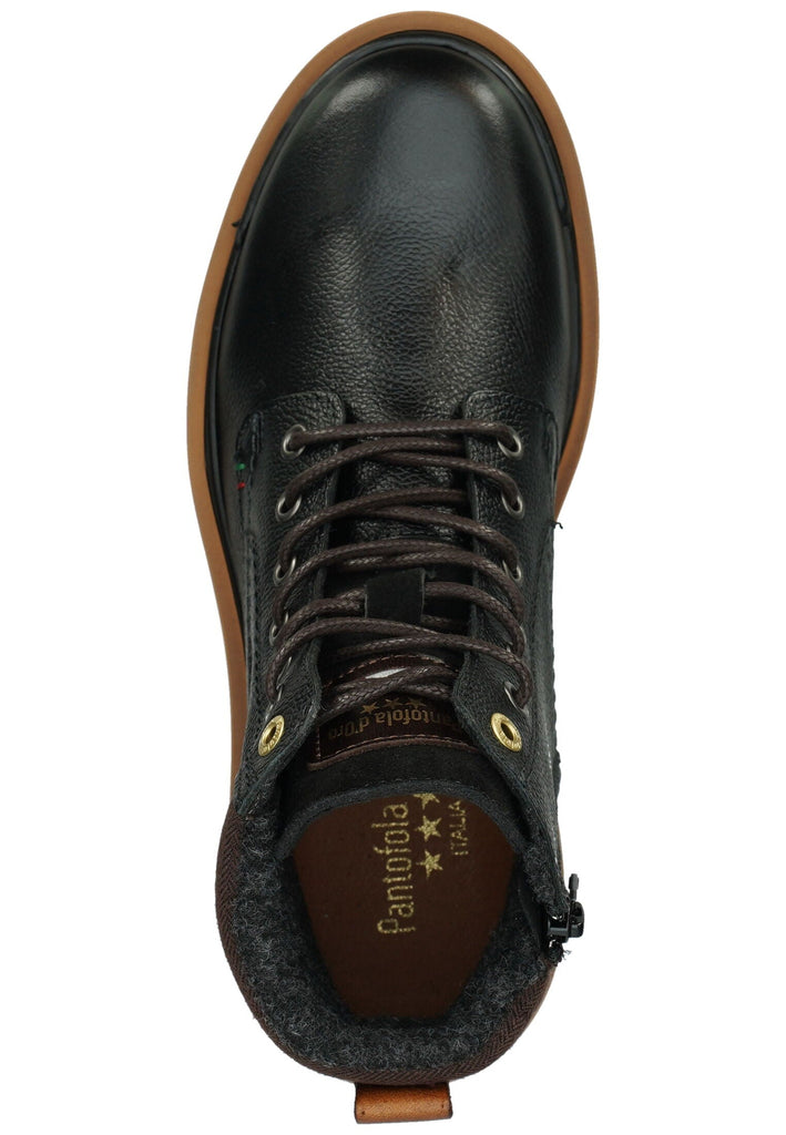 Pantofola d Oro Stiefelette Leder Schwarz Warmfutter