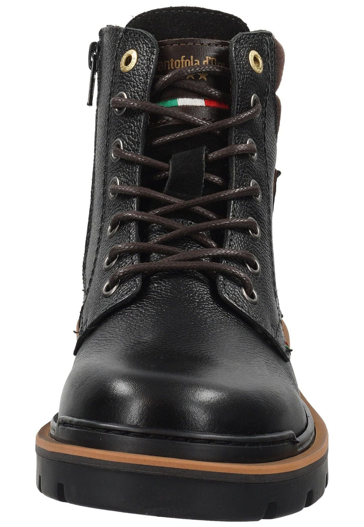 Pantofola d Oro Stiefelette Leder Schwarz Warmfutter