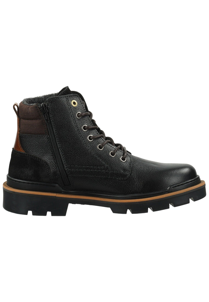 Pantofola d Oro Stiefelette Leder Schwarz Warmfutter