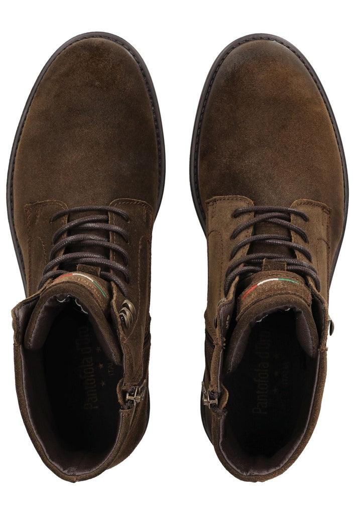 Pantofola d Oro Stiefelette Veloursleder Mittelbraun