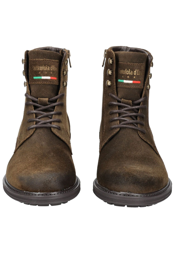 Pantofola d Oro Stiefelette Veloursleder Mittelbraun