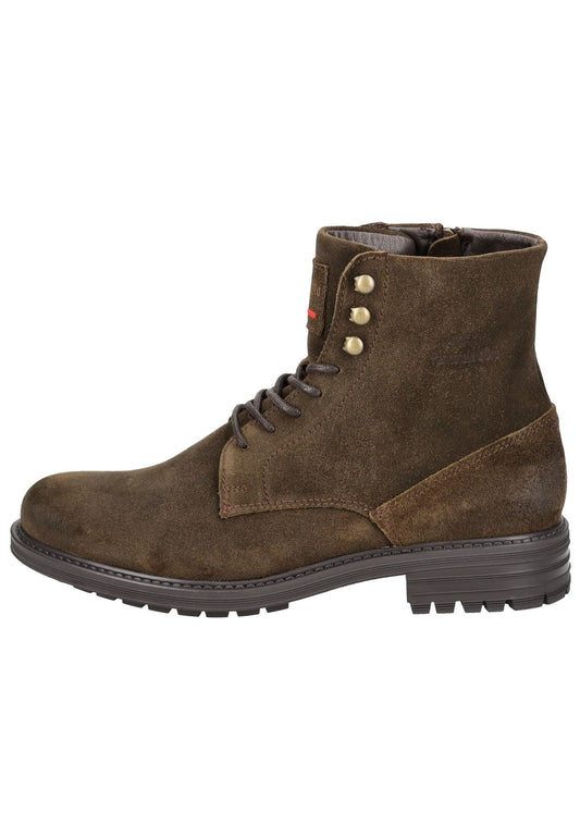 Pantofola d Oro Stiefelette Veloursleder Mittelbraun