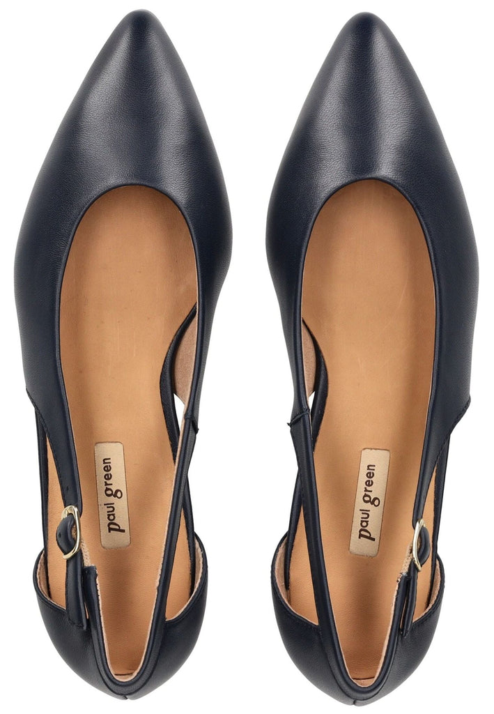 Paul Green Ballerinas Glattleder Dunkelblau