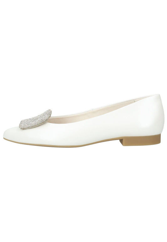 Paul Green Ballerinas Glattleder Ivory