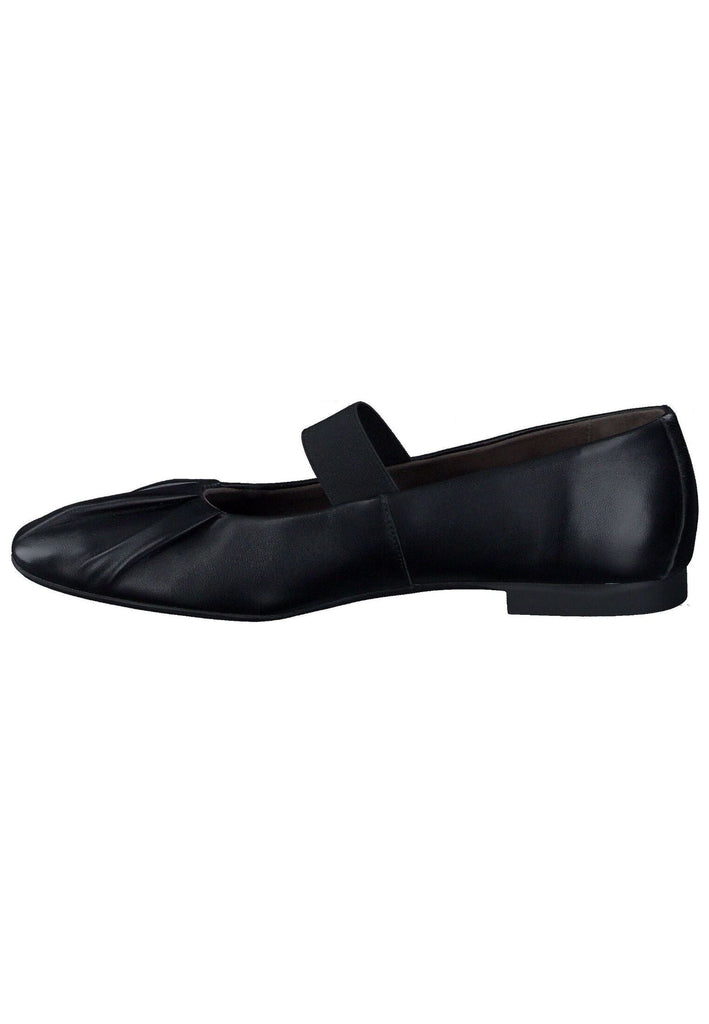 Paul Green Ballerinas Glattleder Schwarz
