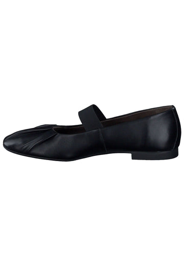 Paul Green Ballerinas Glattleder Schwarz