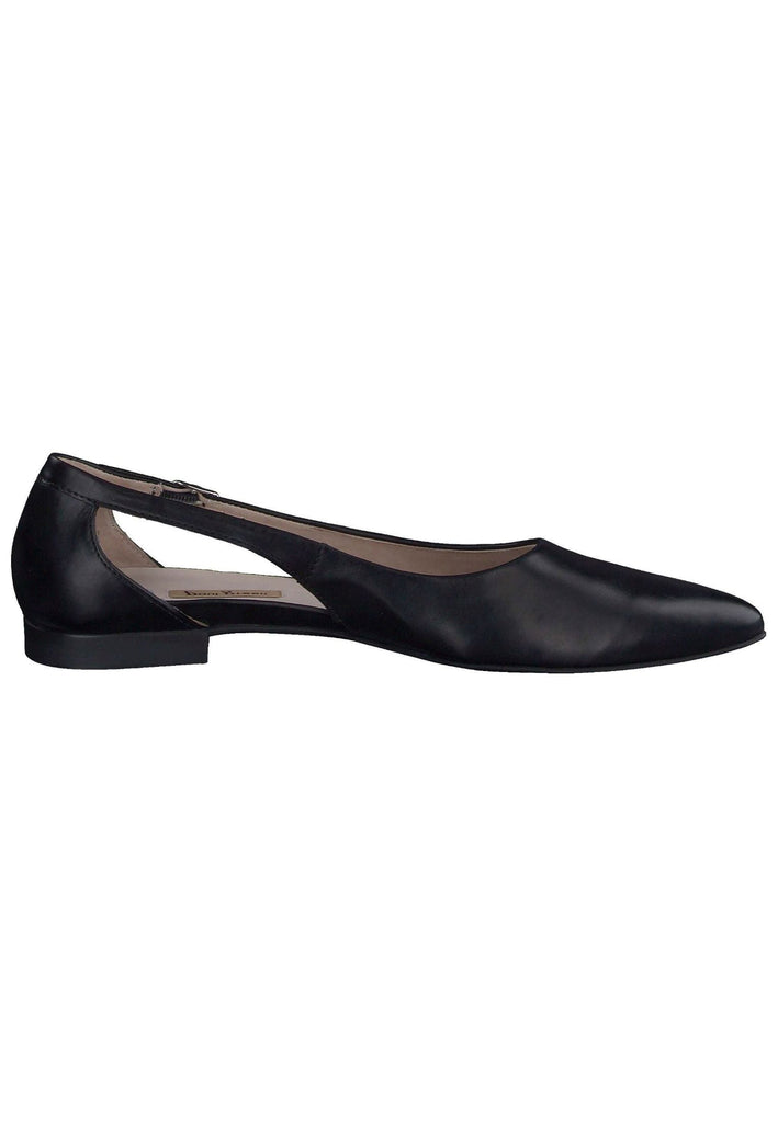 Paul Green Ballerinas Glattleder Schwarz