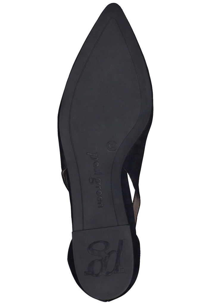Paul Green Ballerinas Glattleder Schwarz