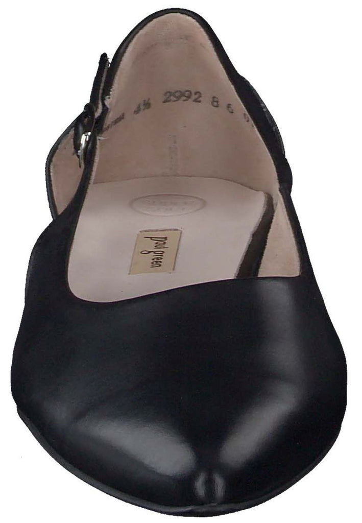 Paul Green Ballerinas Glattleder Schwarz