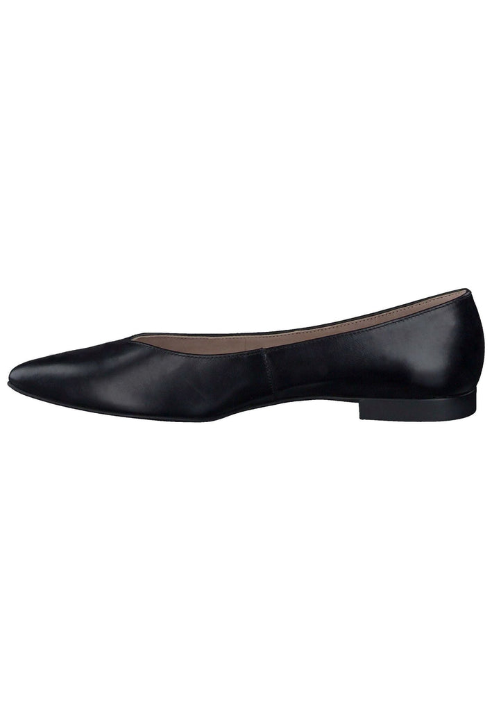Paul Green Ballerinas Glattleder Schwarz