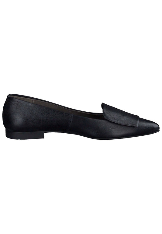 Paul Green Ballerinas Glattleder Schwarz