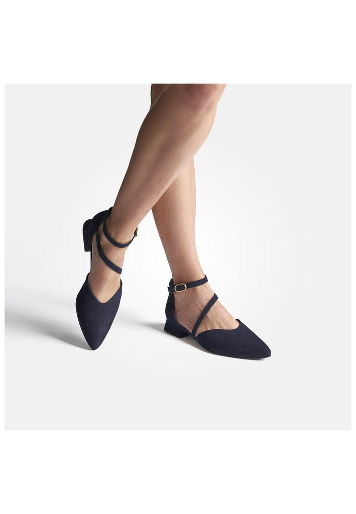 Paul Green Ballerinas Leder Blau