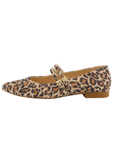 Paul Green Ballerinas Leder Leopard