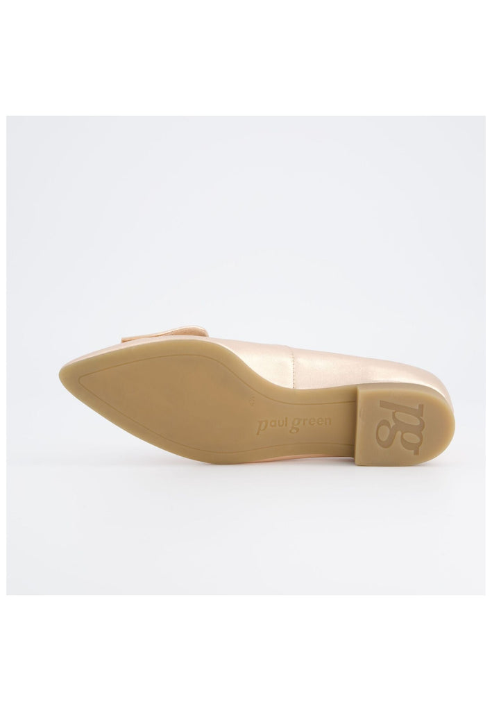 Paul Green Ballerinas Leder Metallic Rose