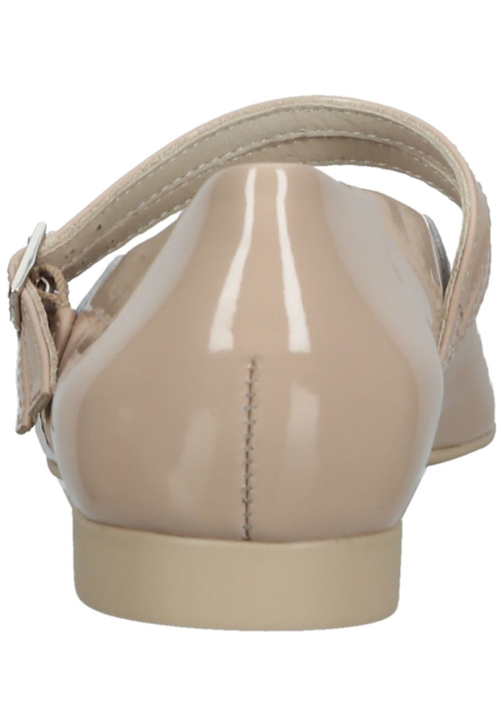 Paul Green Ballerinas Leder/Textil Beige Lack