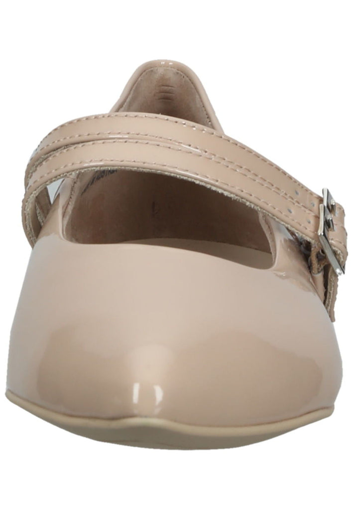 Paul Green Ballerinas Leder/Textil Beige Lack