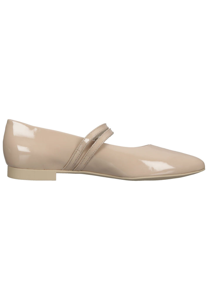Paul Green Ballerinas Leder/Textil Beige Lack
