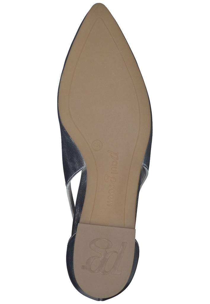 Paul Green Ballerinas Nappaleder Metallic