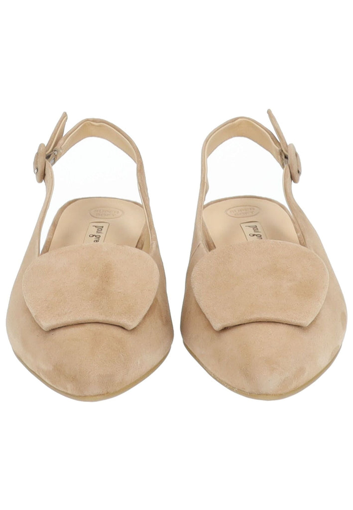Paul Green Ballerinas Veloursleder Hellbraun