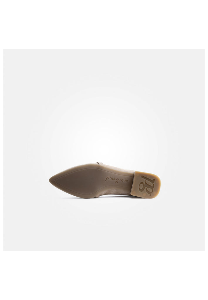 Paul Green Ballerinas Veloursleder Hellbraun