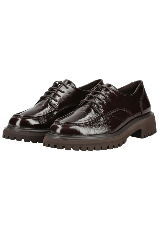 Paul Green Halbschuhe Glattleder Mocca