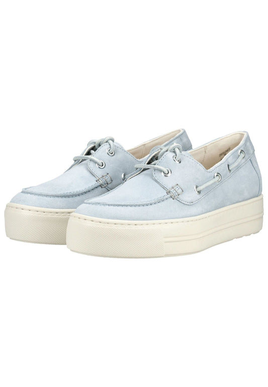 Paul Green Halbschuhe Veloursleder Aqua