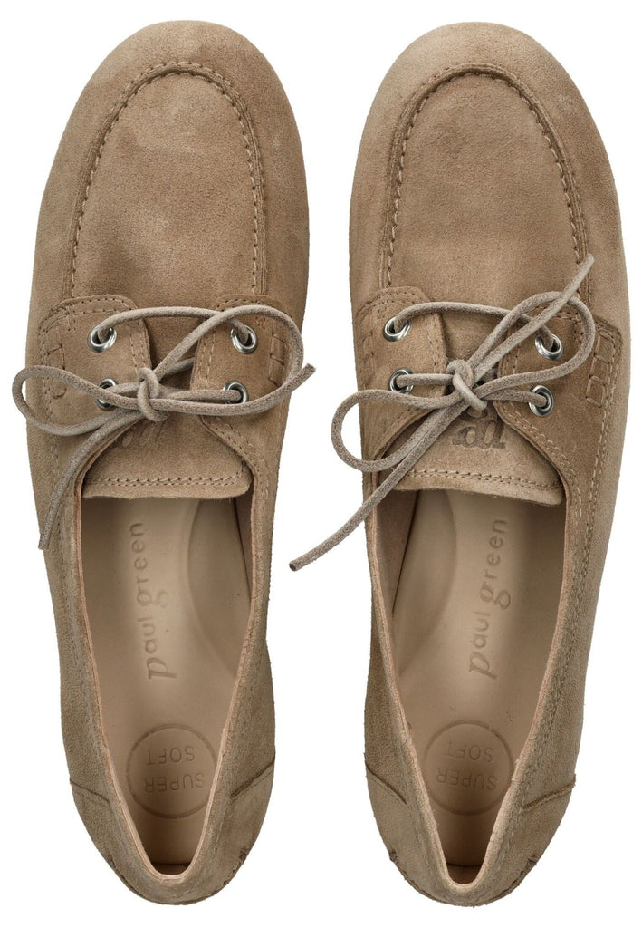 Paul Green Halbschuhe Veloursleder Beige