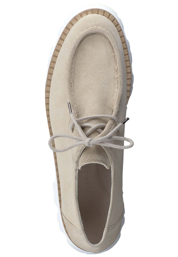 Paul Green Halbschuhe Veloursleder Beige