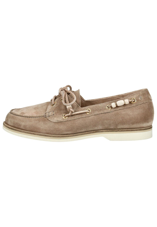 Paul Green Halbschuhe Veloursleder Beige