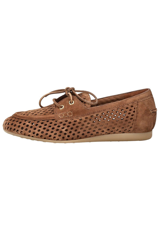 Paul Green Halbschuhe Veloursleder Braun