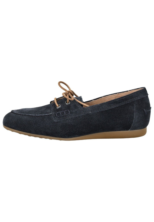 Paul Green Halbschuhe Veloursleder Dunkelblau