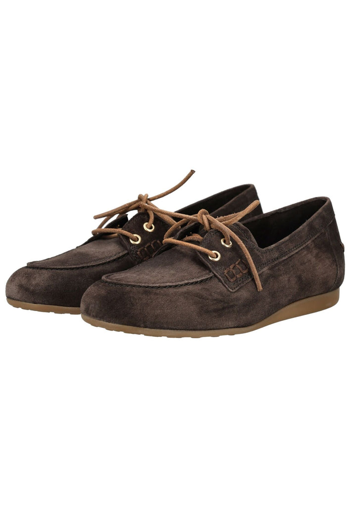 Paul Green Halbschuhe Veloursleder Mocca