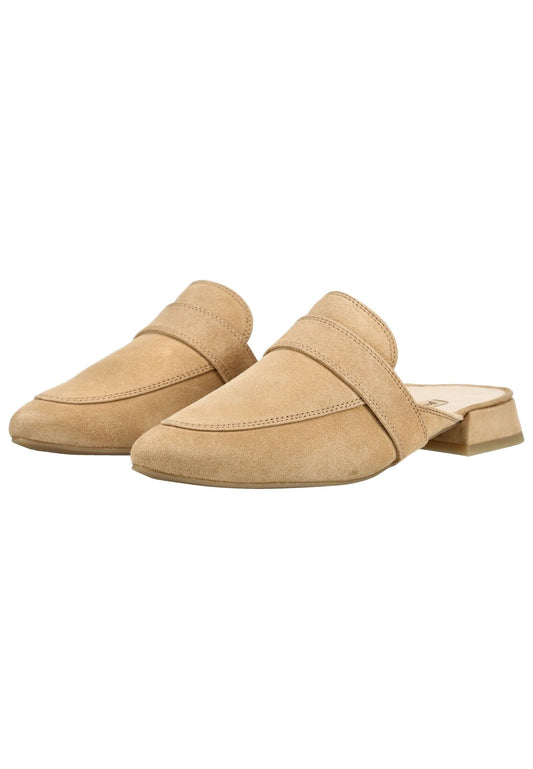 Paul Green Pantoletten Leder Beige