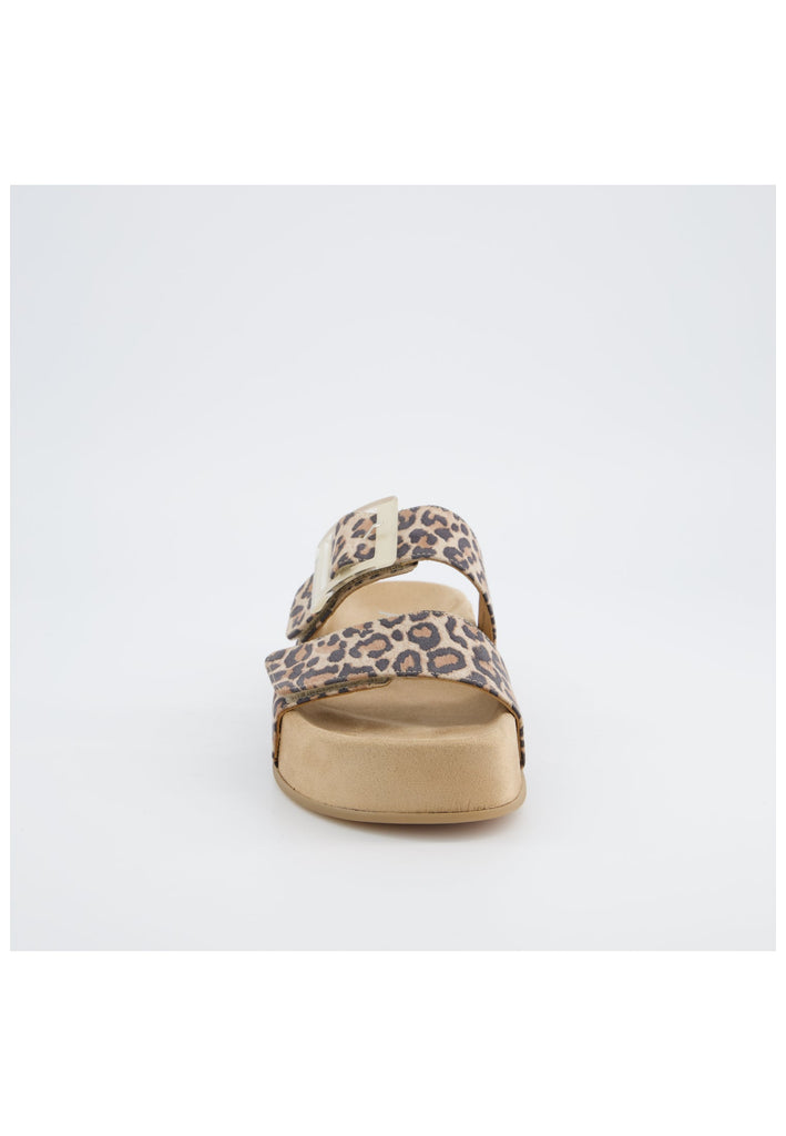 Paul Green Pantoletten Leder Leopard
