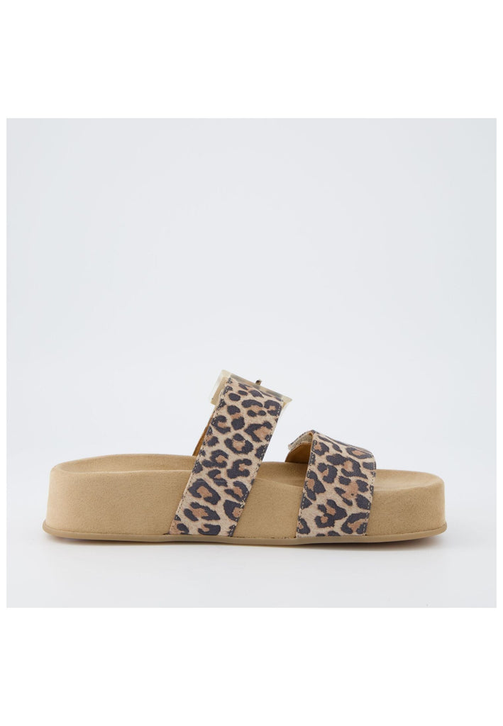 Paul Green Pantoletten Leder Leopard