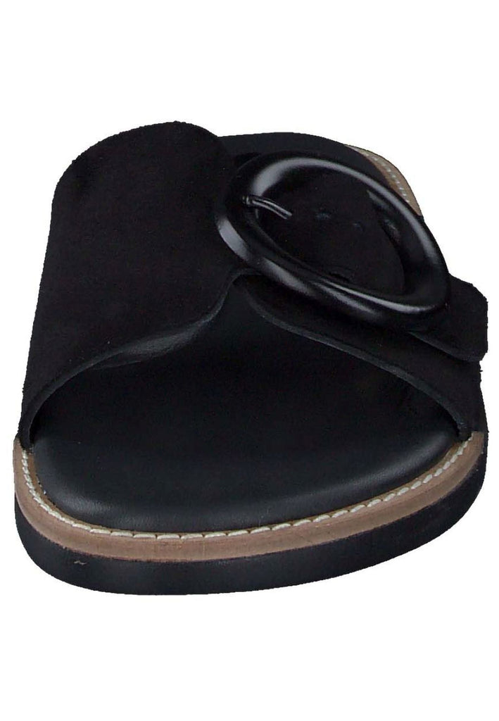 Paul Green Pantoletten Leder Schwarz