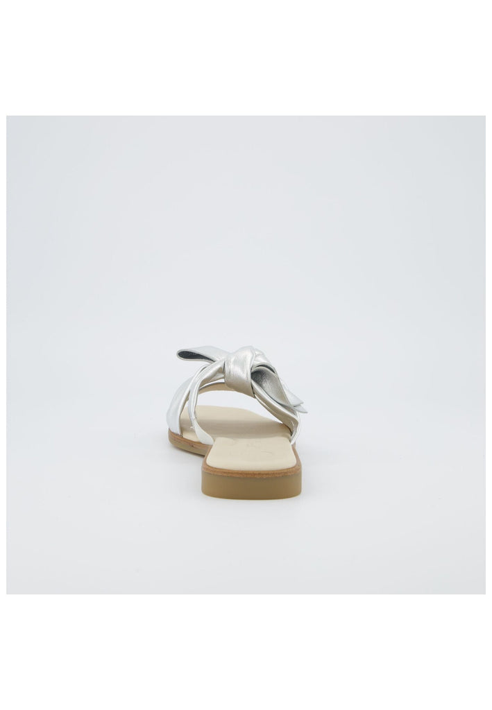 Paul Green Pantoletten Lederimitat Metallic Silver