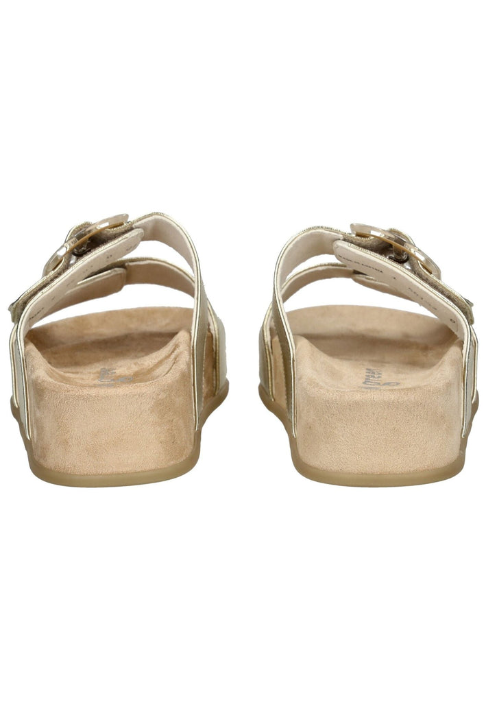 Paul Green Pantoletten Lederimitat Platin