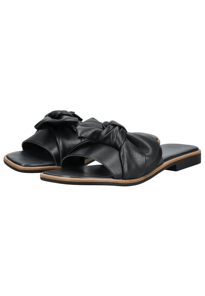 Paul Green Pantoletten Lederimitat Schwarz