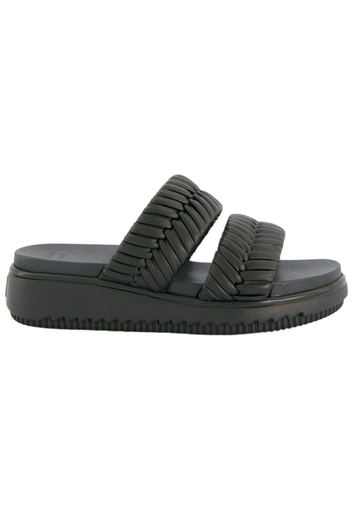 Paul Green Pantoletten Lederimitat Schwarz