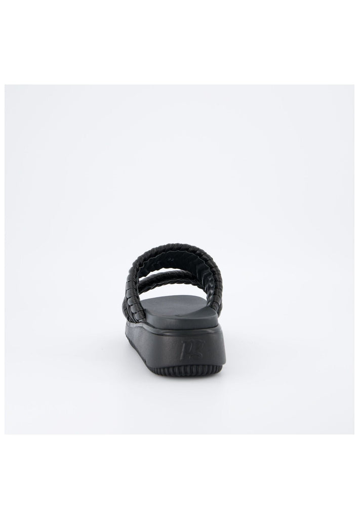 Paul Green Pantoletten Lederimitat Schwarz