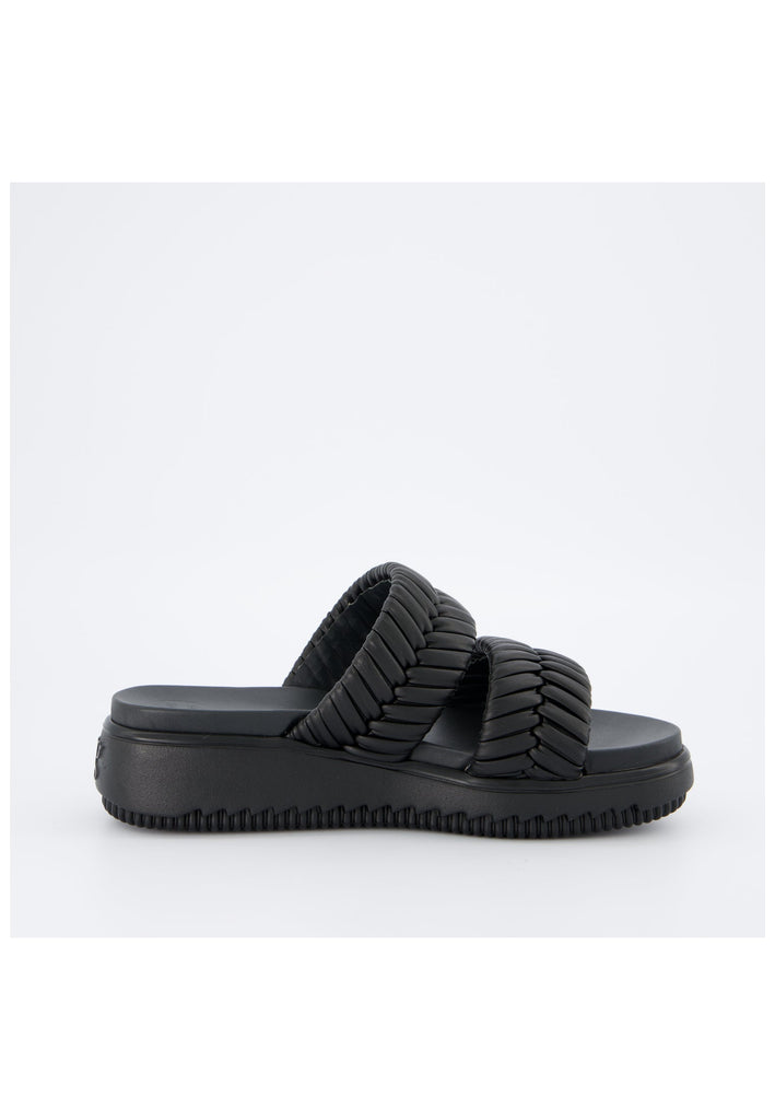 Paul Green Pantoletten Lederimitat Schwarz