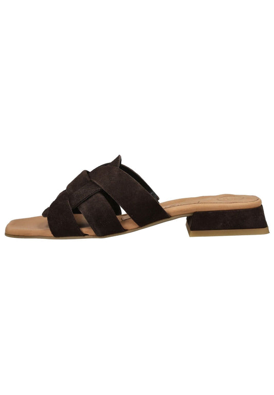 Paul Green Pantoletten Veloursleder Moro