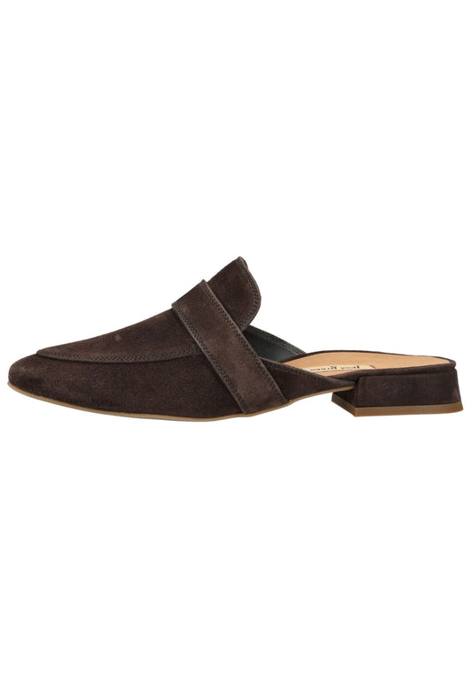 Paul Green Pantoletten Veloursleder Moro