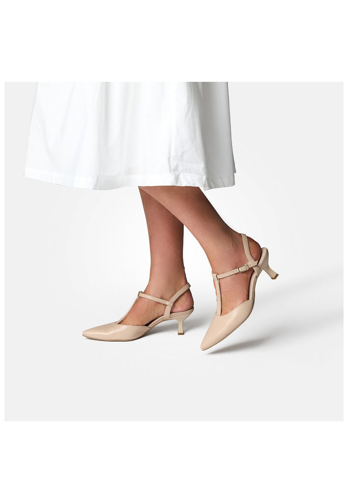 Paul Green Pumps Glattleder Beige