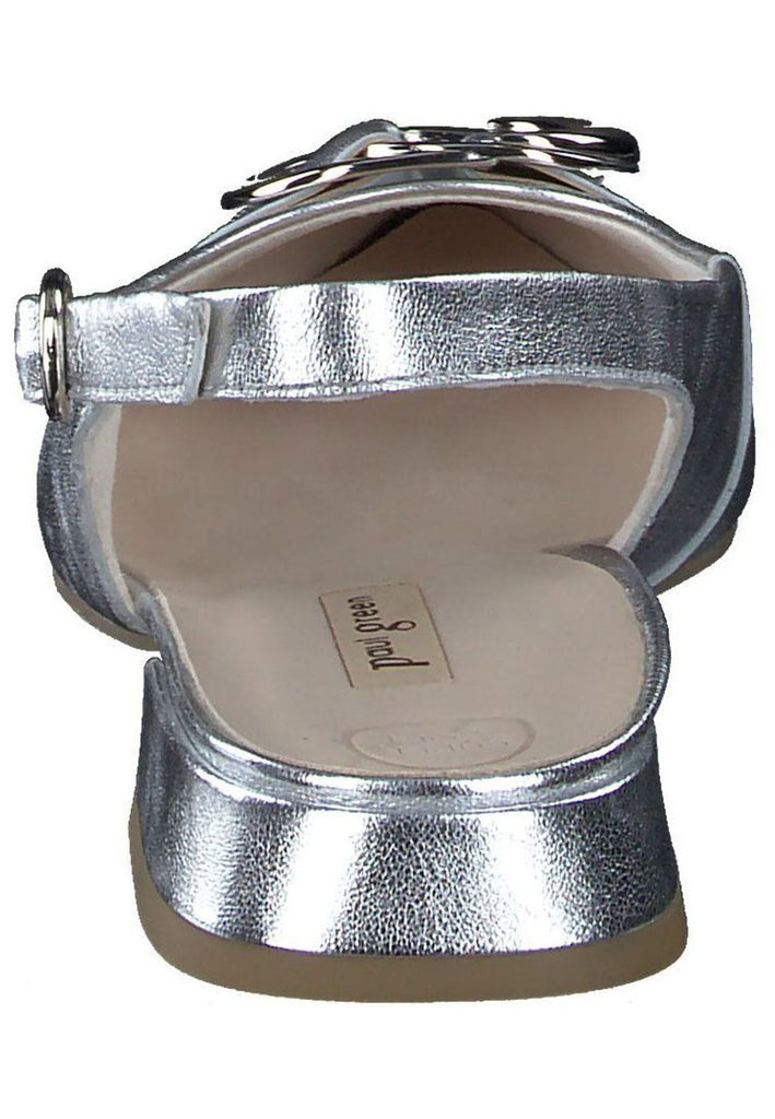 Paul Green Pumps Leder Metallic Silver