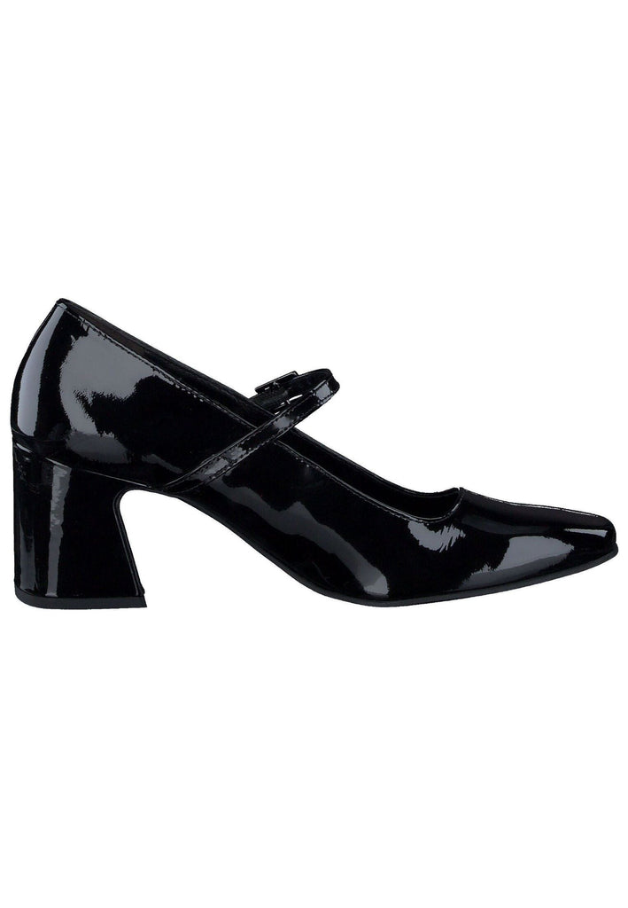 Paul Green Pumps Lederimitat Schwarz Lack