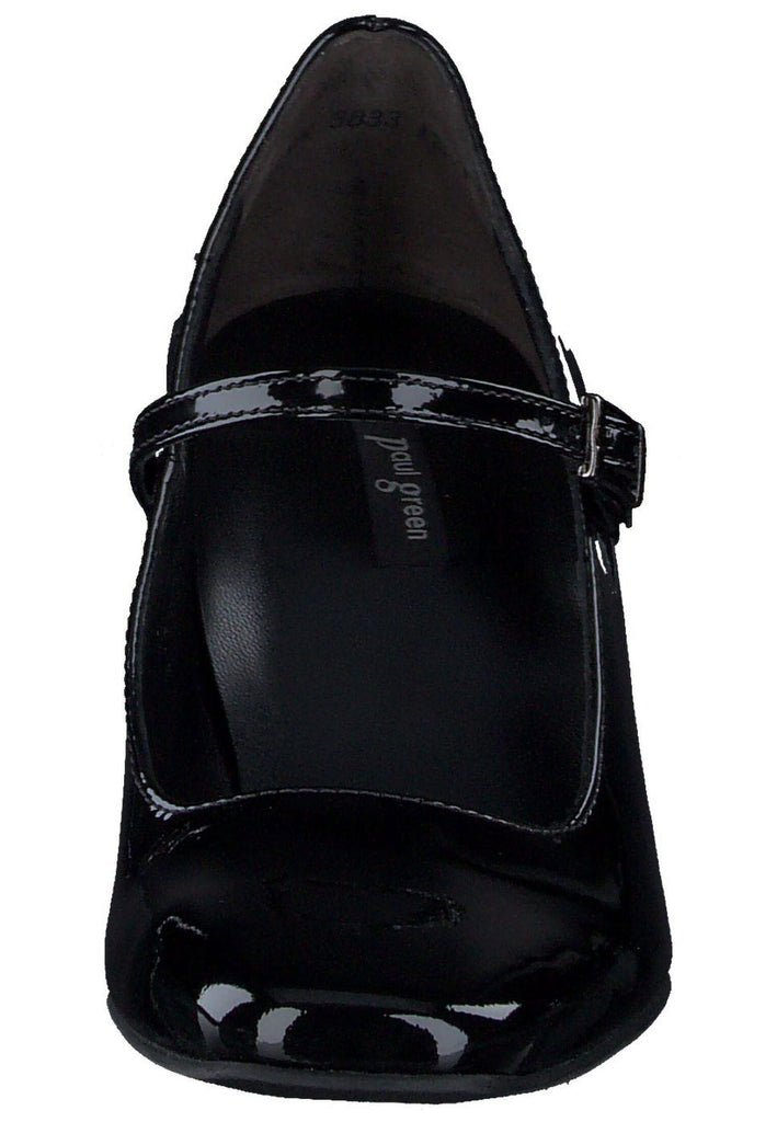 Paul Green Pumps Lederimitat Schwarz Lack
